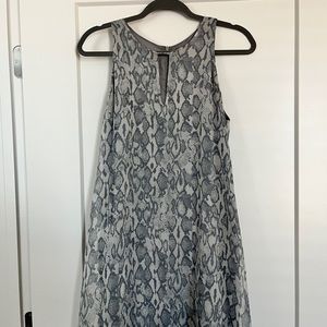 Lavender Brown the Brand Grey Snakeskin Dress